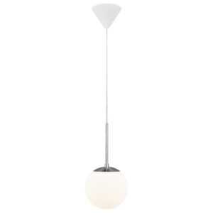 Nordlux Opálově bílé skleněné závěsné světlo Cafe 15 cm
