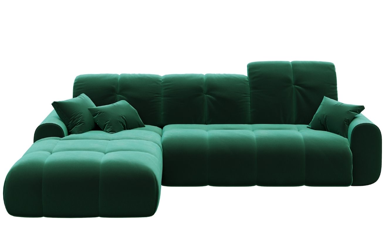 Devichy Sametová rozkládací pohovka Tous 290 cm