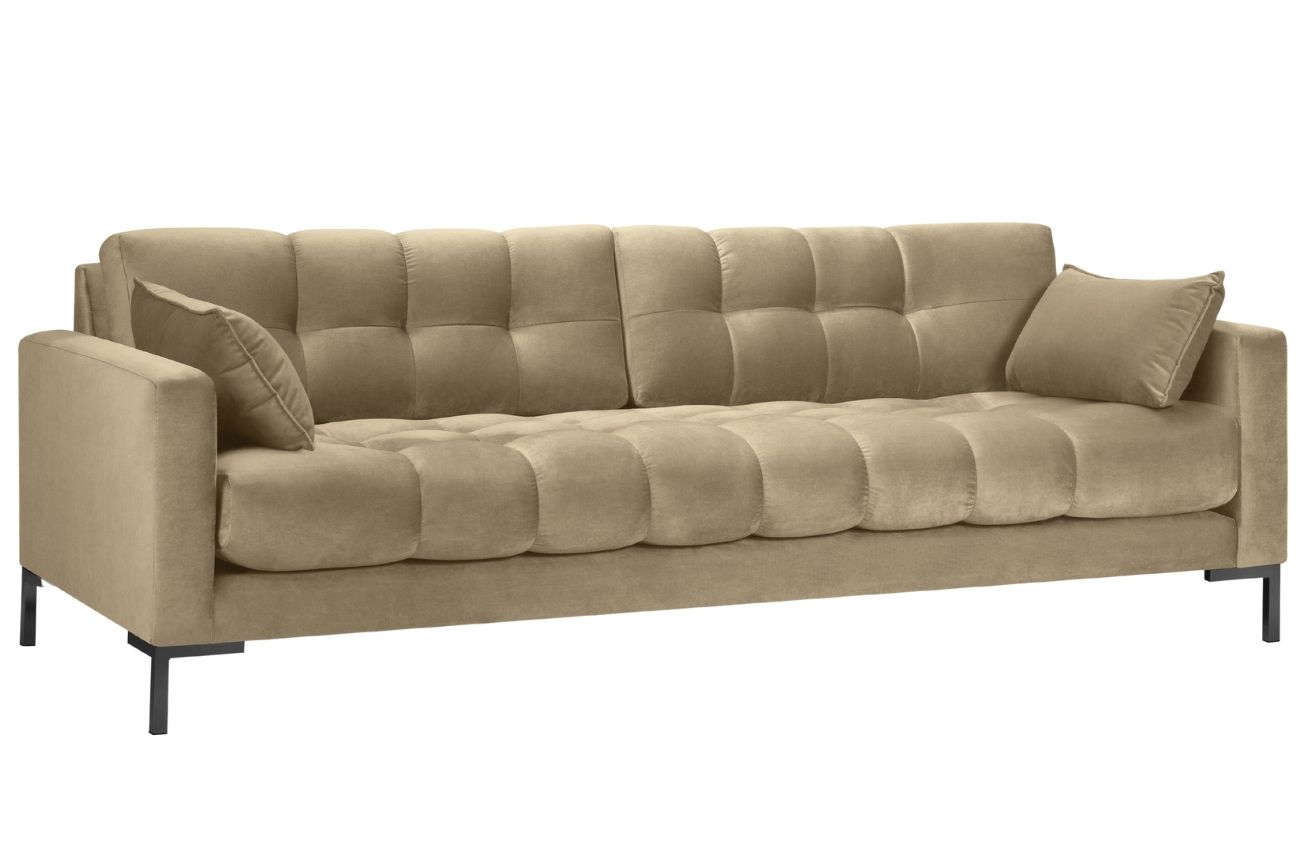 Micadoni Sametová pohovka Mamaia 217 cm