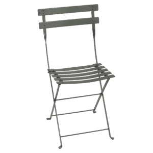 Šedozelená kovová skládací židle Fermob Bistro