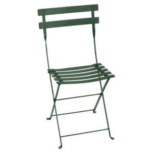 Tmavě zelená kovová skládací židle Fermob Bistro