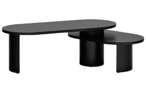 Černý konferenční stolek Teulat Nori 120 x 85 cm
