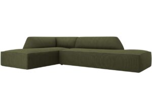 Micadoni Manšestrová rohová pohovka Ruby 273 cm