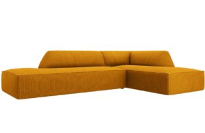 Micadoni Manšestrová rohová pohovka Ruby 273 cm