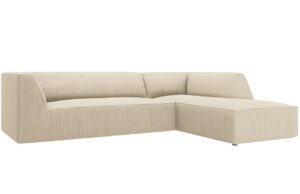 Micadoni Manšestrová rohová pohovka Ruby 273 cm