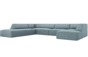 Micadoni Manšestrová rohová pohovka Ruby 366 cm