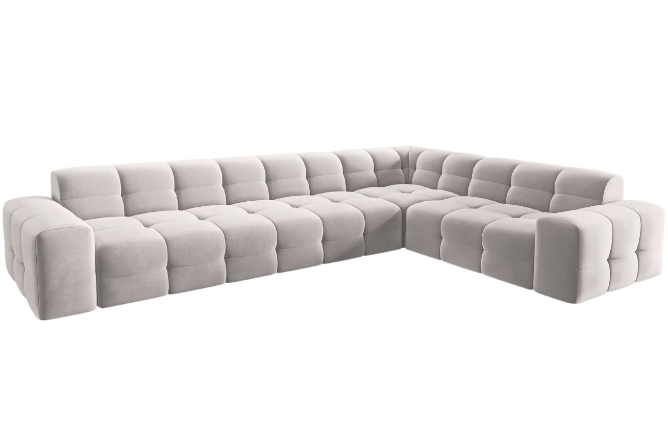 Micadoni Sametová rohová pohovka Kendal 332 cm