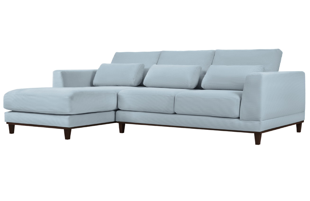 Windsor & Co Manšestrová rohová pohovka Leon 260 cm