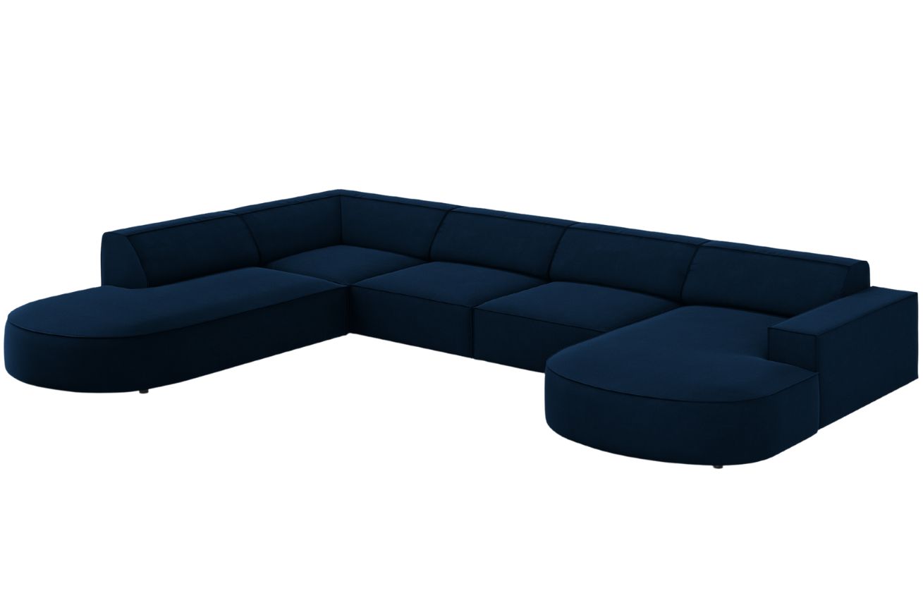 Micadoni Sametová rohová pohovka Jodie 364 cm