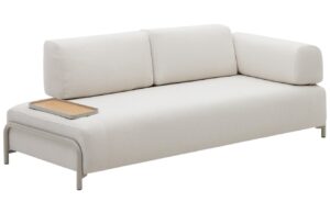 Kave Home Pohovka Compo 232 cm s malým stolkem