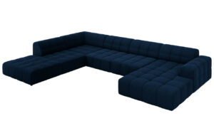 Cosmopolitan Design Sametová rohová pohovka Chicago 364 cm