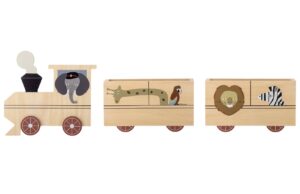 Bloomingville Dřevěná nástěnná police Mallen 60 cm