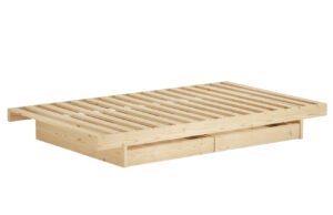 Karup Design Dřevěná postel Kanso 90 x 200 cm s úložným prostorem