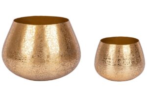 Bizzotto Set kovových květináčů Varanasi Ø 30/42