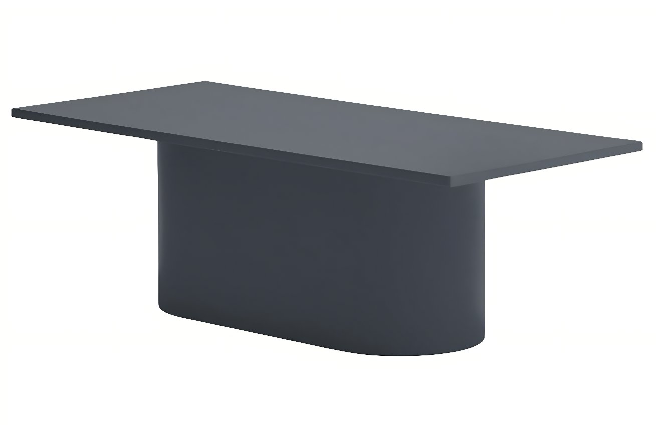 Antracitově šedý lakovaný konferenční stolek Teulat Totem 110 x 50 cm