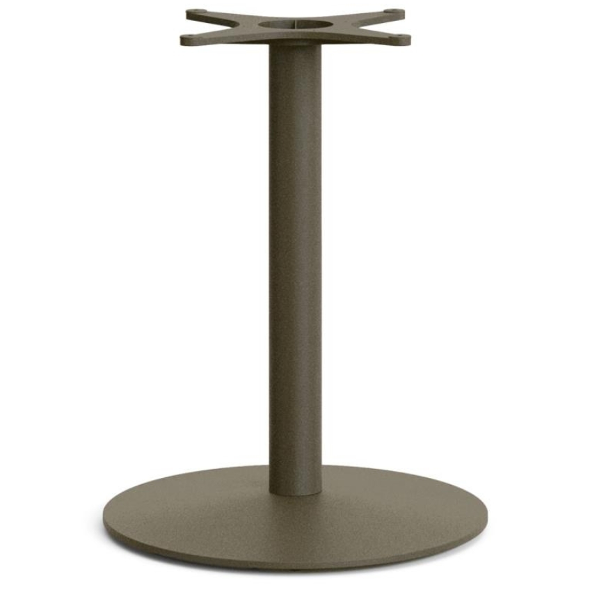 Větší tmavě zelená kovová stolová podnož Kave Home Esilda 72 cm