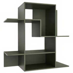 Zelená modulární police Kave Home Ina 80 x 80 cm