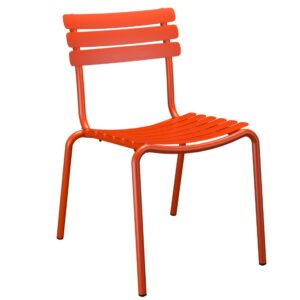 Houe Červená kovová zahradní židle Alua