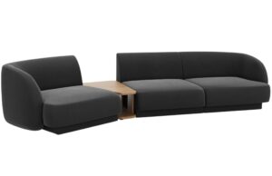 Micadoni Sametová pohovka Miley 303 cm