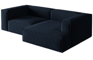 Micadoni Sametová rohová pohovka Nuria 252 cm