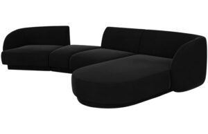 Micadoni Sametová rohová pohovka Miley 325 cm