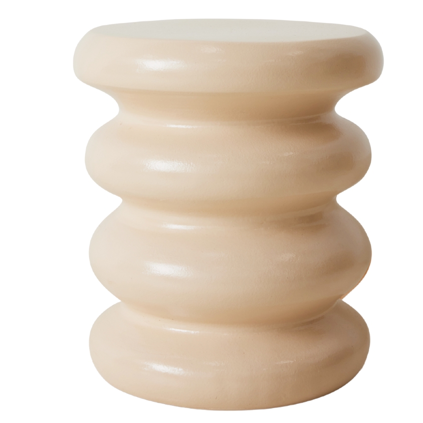 HKLIVING Béžový odkládací stolek Allure 29 cm