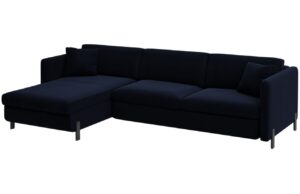 Micadoni Sametová rozkládací pohovka Gloria 280 cm