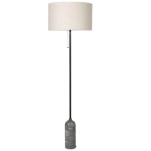 GUBI Mramorová stojací lampa Gravity 169 cm