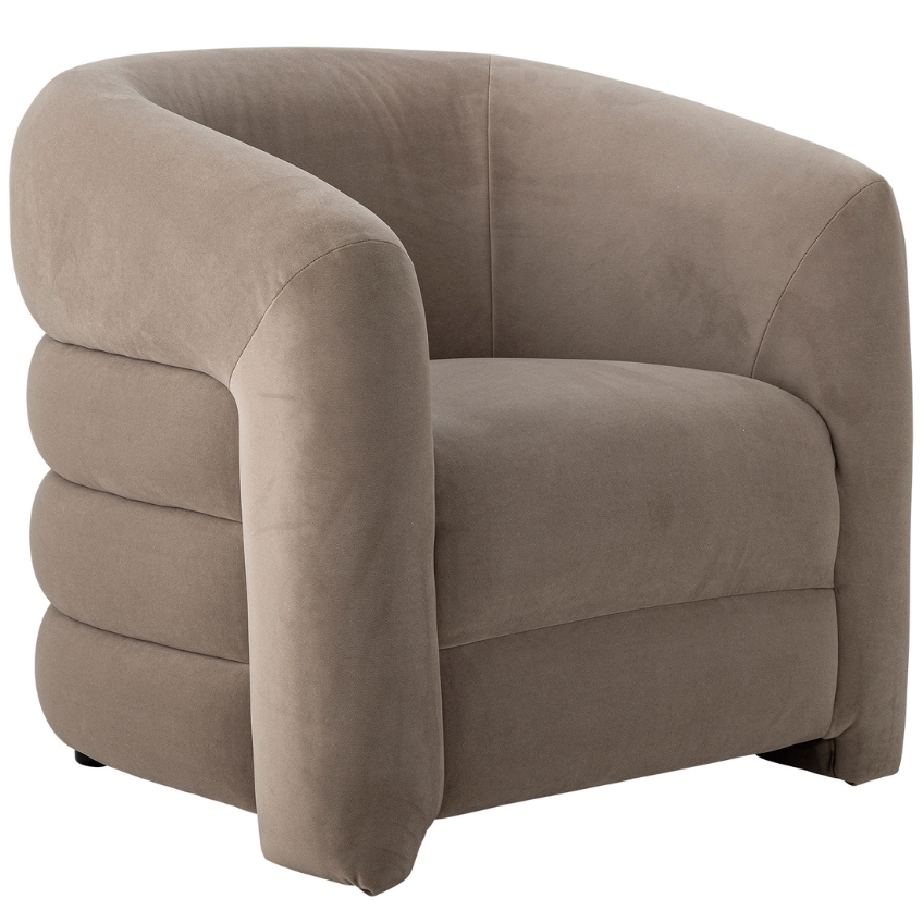 Bloomingville Sametové lounge křeslo Joel