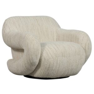 WOOOD Béžové otočné křeslo Folke