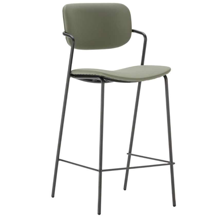 Marckeric Koženková barová židle Maika 68 cm