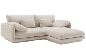 Micadoni Sametová rohová pohovka Torino 220 cm