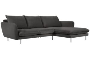Cosmopolitan Design Sametová rohová pohovka Vienna 255 cm