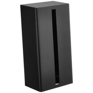 YAMAZAKI Černý kovový box na ubrousky Tower 23