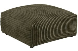 Micadoni Zelená manšestrová podnožka Martina 106 x 106 cm