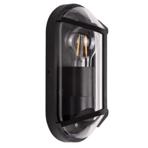 Nova Luce Tmavě šedé venkovní nástěnné světlo Amel