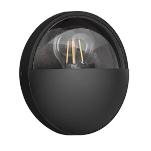 Nova Luce Tmavě šedé venkovní nástěnné světlo Amel 17