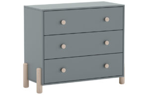 Marckeric Šedozelená dřevěná komoda Enola 90 x 40 cm