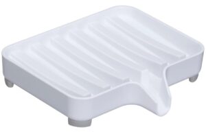 YAMAZAKI Bílá plastová miska na mýdlo Mist