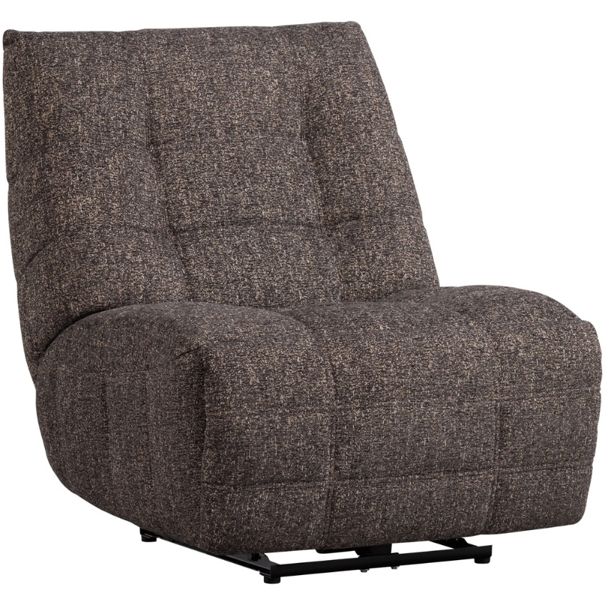 WOOOD Hnědošedé polohovací křeslo Hein