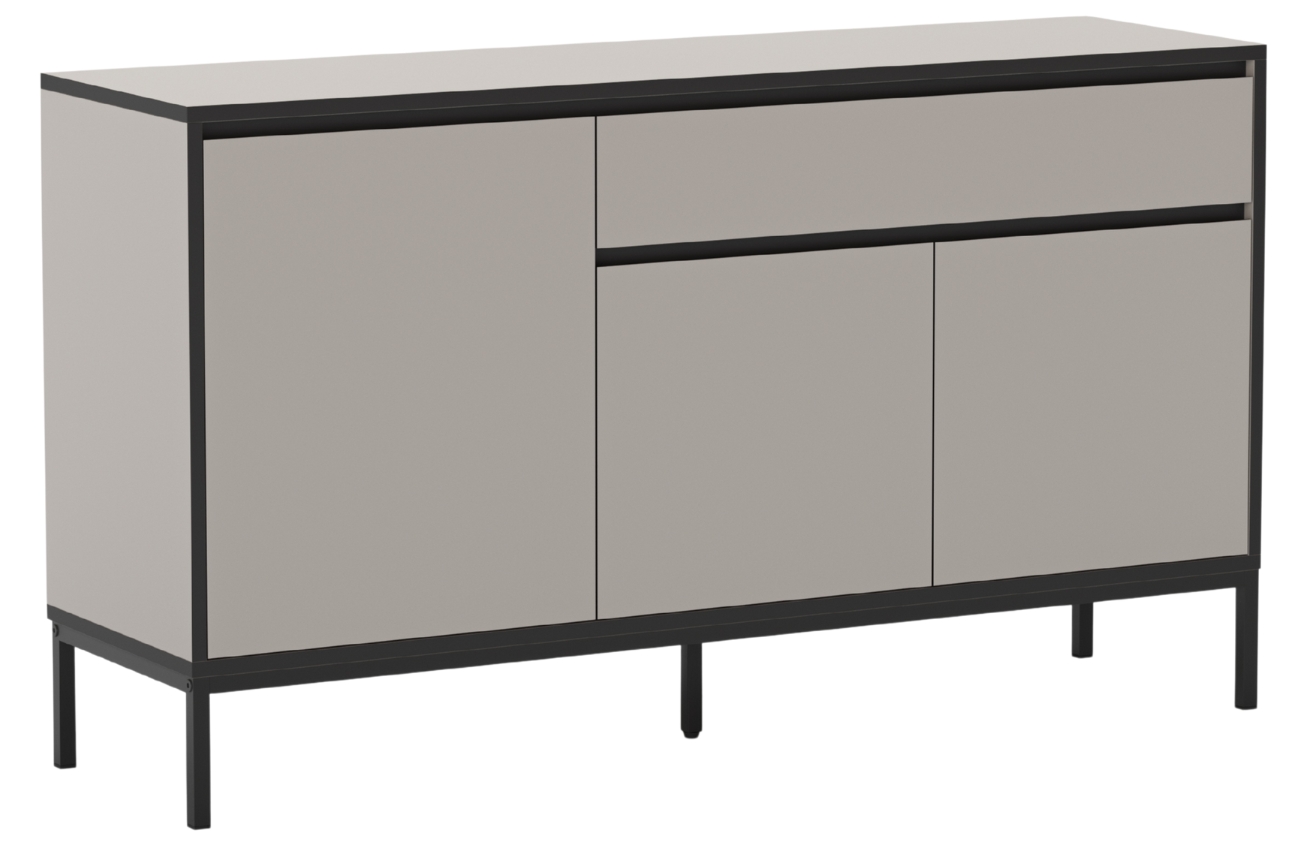 Marckeric Krémová lakovaná komoda Lorenza 140 x 40 cm