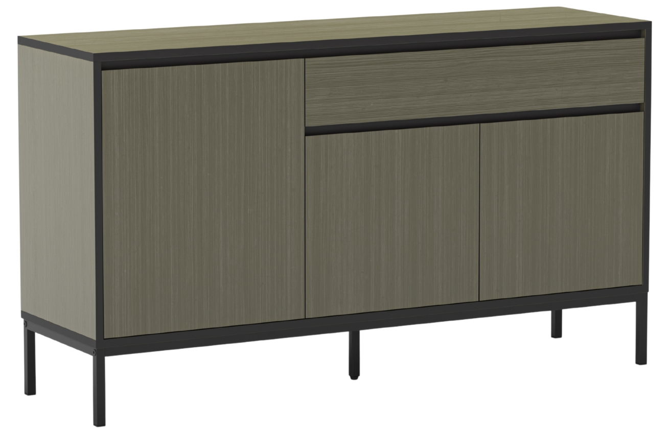 Marckeric Zelená lakovaná komoda Lorenza 140 x 40 cm