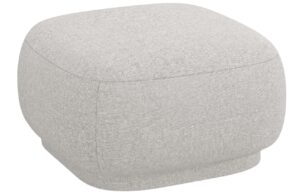 Cosmopolitan Design Světle šedá čalouněná podnožka Camden 65 x 65 cm