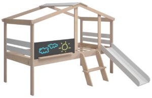 Marckeric Bílá dětská postel Tobogan 90 x 190 cm