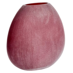 Kave Home Červená skleněná váza Rovena 33