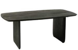 J-line Černý dřevěný jídelní stůl Acacia 190 x 100 cm