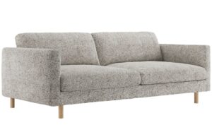 Micadoni Béžovošedá trojmístná pohovka Eden 173 cm