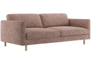 Micadoni Růžová trojmístná pohovka Eden 173 cm