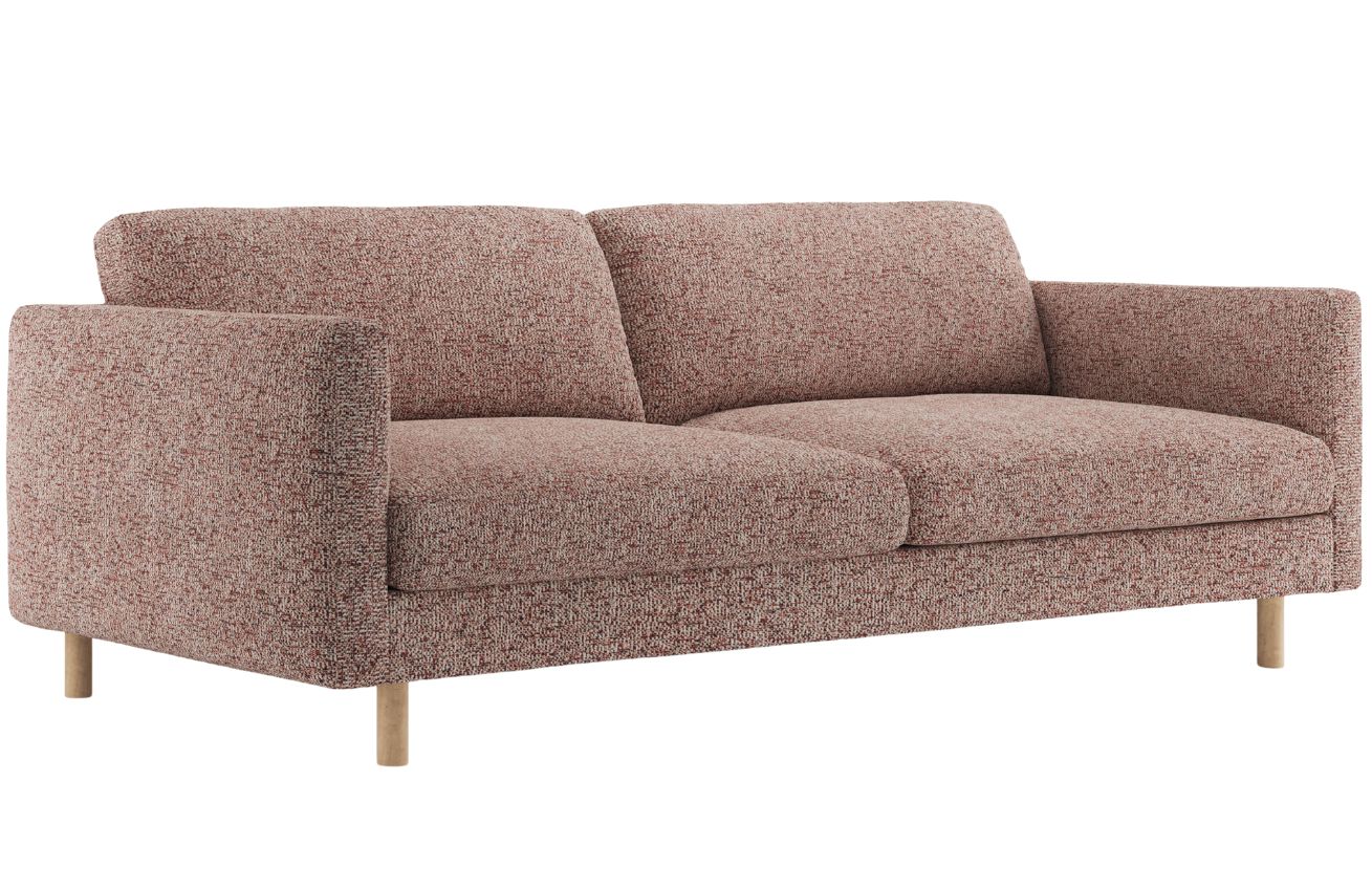 Micadoni Růžová trojmístná pohovka Eden 173 cm