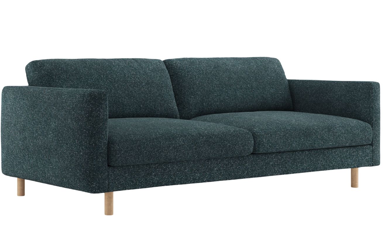 Micadoni Modrá trojmístná pohovka Eden 173 cm